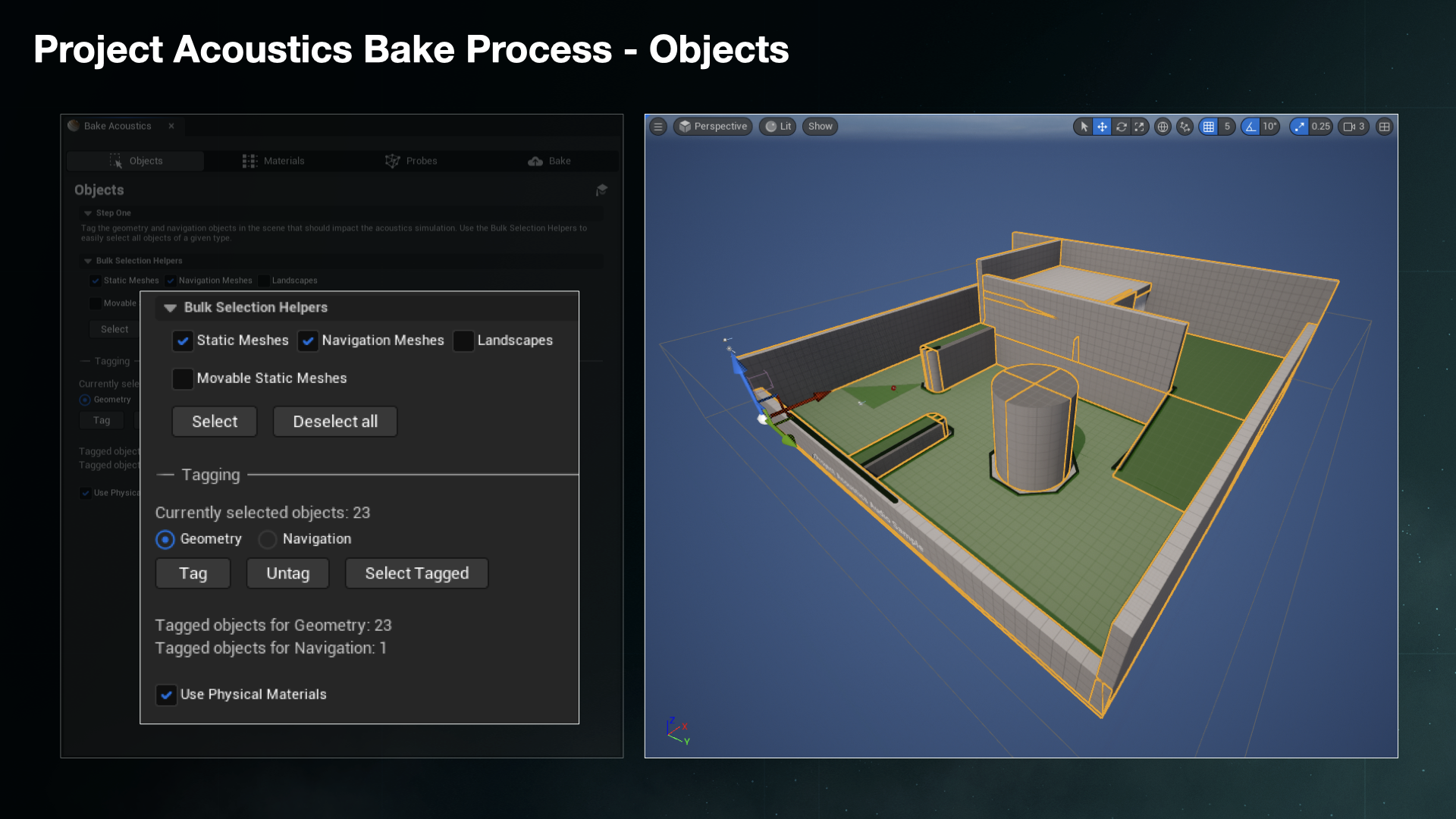 Project Acoustics Bake Process - Objects