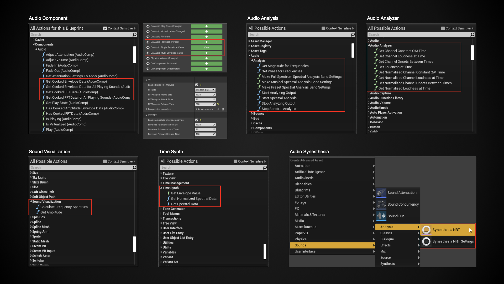 UE Blueprint Audio Visualization